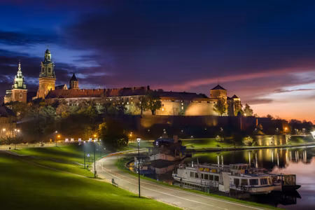 Canvastavla - Multipart Wawel Royal Castle At