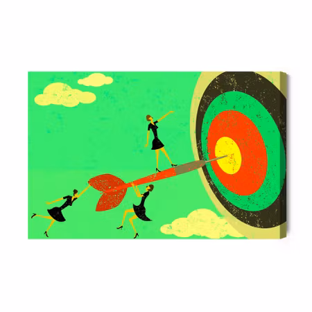 Canvastavla - Bull Amp S-eye