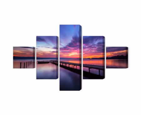 Canvastavla - Multipart Great Sunset