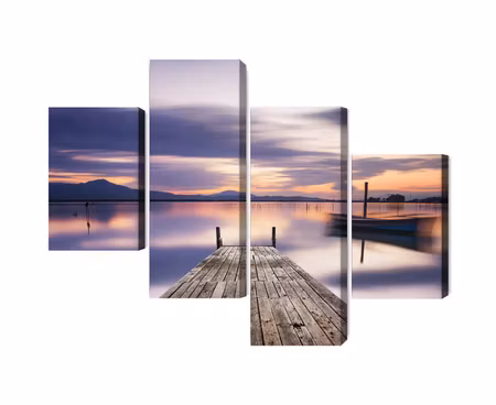 Canvastavla - Multipart Sunset View