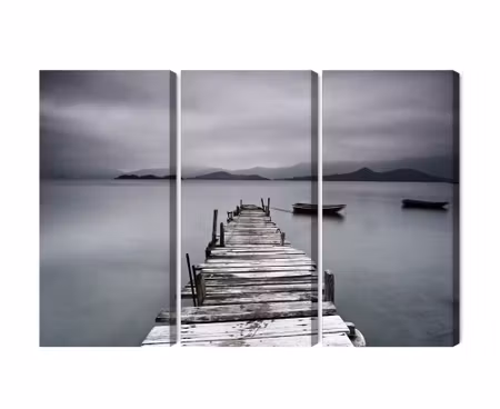 Canvastavla - Multipart Misty Lake