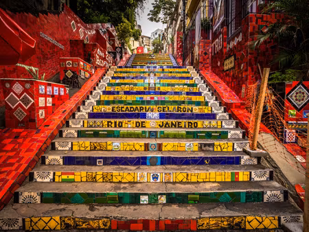Canvastavla - Multipart Selaron Stairs in the