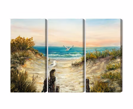 Canvastavla - Multipart Painted Sand Dunes