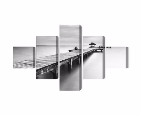 Canvastavla - Multipart Wooden Pier