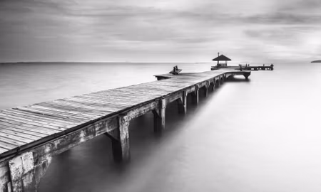 Canvastavla - Multipart Wooden Pier