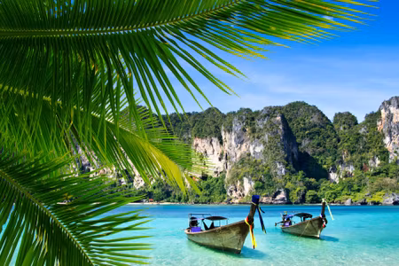 Canvastavla - Multipart Tropical Landscape D