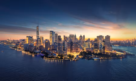 Canvastavla - Multipart New York City Panorama At
