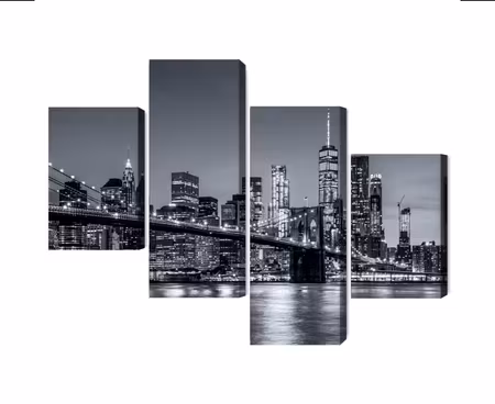 Canvastavla - Multipart Panorama of New York At