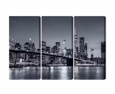 Canvastavla - Multipart Panorama of New York At