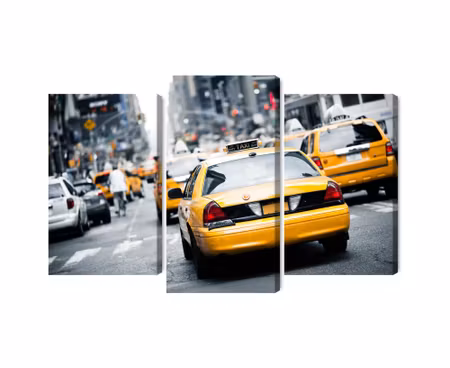 Canvastavla - Multipart Taxis on the Streets of