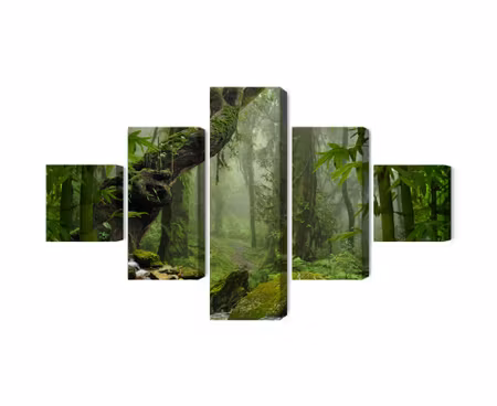 Canvastavla - Multipart the Green of the Rain
