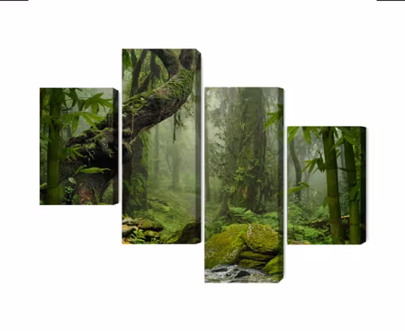 Canvastavla - Multipart the Green of the Rain