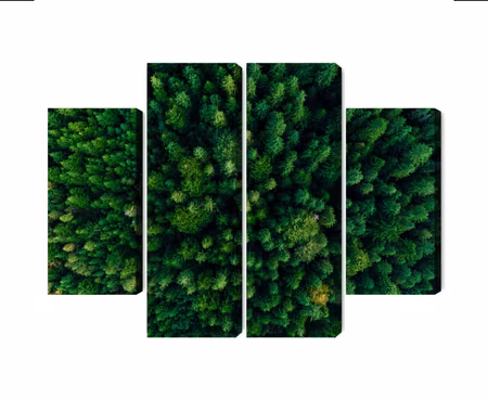 Canvastavla - Multipart Aerial View of the Green