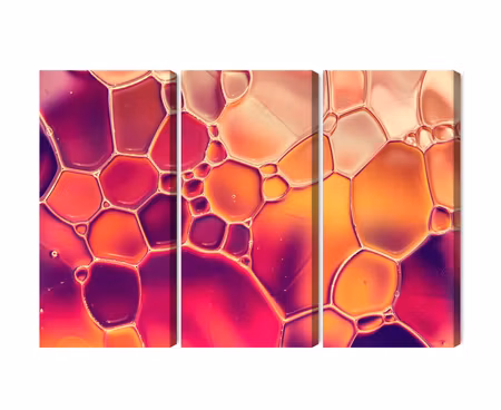 Canvastavla - Multipart Water Drops on a Macro