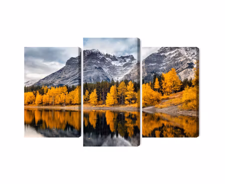 Canvastavla - Multipart Banff National Park in
