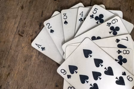 Canvastavla - Cards with Black Symbols