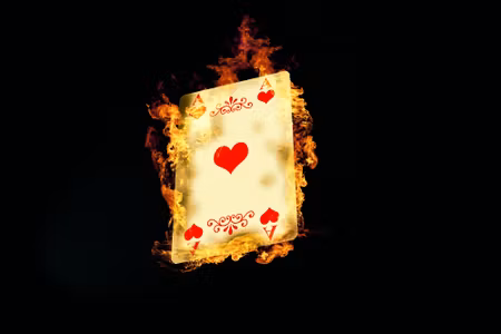 Canvastavla - Ace in Flames
