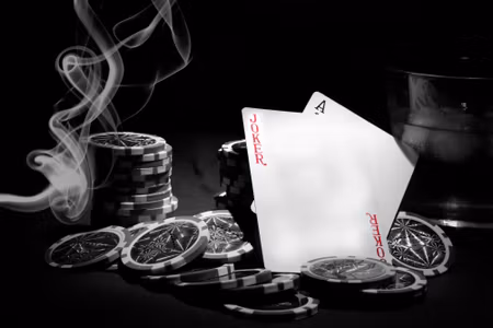 Canvastavla - Poker Set
