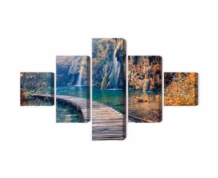 Canvastavla - Multipart Plitvice Lakes National