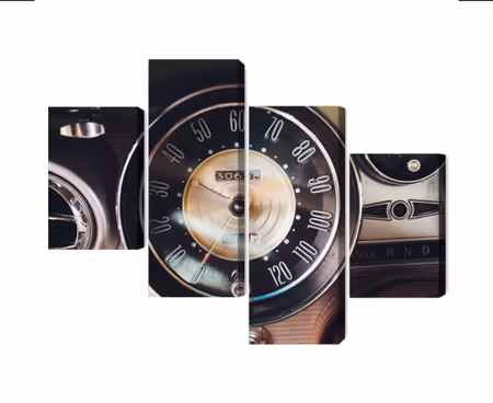 Canvastavla - Multipart the Dashboard in an Old
