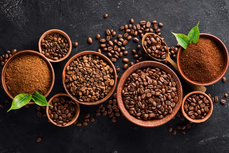 Canvastavla - Multipart Ground Coffee and Beans