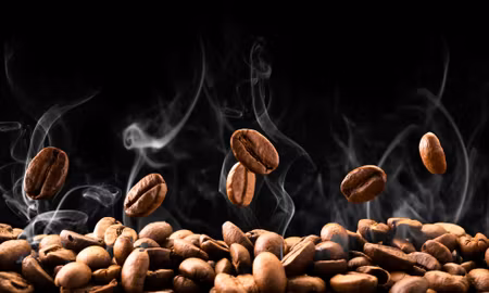 Canvastavla - Multipart Hot Coffee Beans