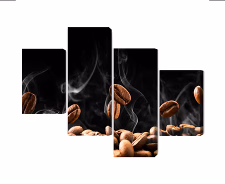 Canvastavla - Multipart Hot Coffee Beans