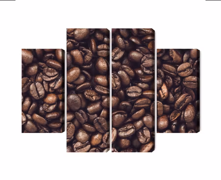 Canvastavla - Multipart Roasted Coffee Beans