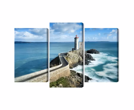 Canvastavla - Multipart Petit Minou Lighthouse in