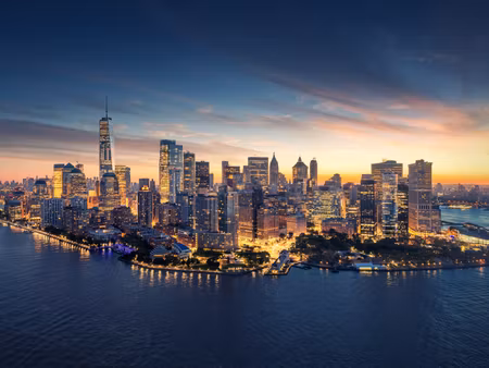Canvastavla - Multipart New York City Panorama At