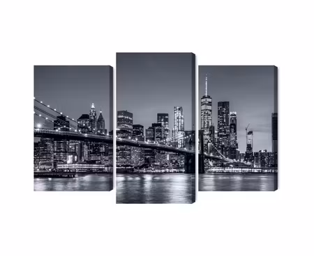 Canvastavla - Multipart Panorama of New York At