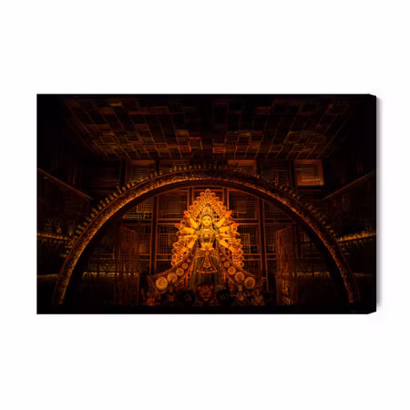 Canvastavla - Goddess Durga in Pandal