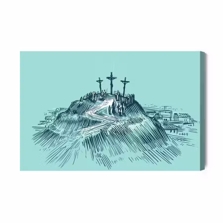 Canvastavla - Golgotha Mountain