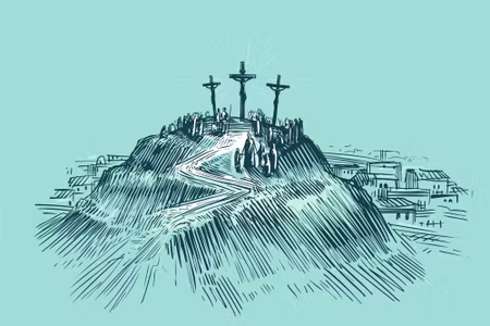 Canvastavla - Golgotha Mountain
