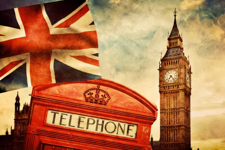 Canvastavla - London Symbols in Vintage Style