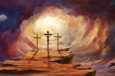 Canvastavla - Jesus on the Cross