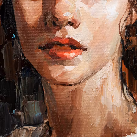 Canvastavla - Portrait of a Young Dreamy Girl