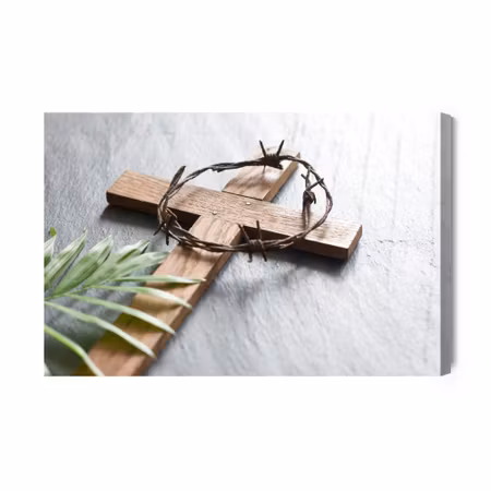 Canvastavla - Easter Wooden Cross