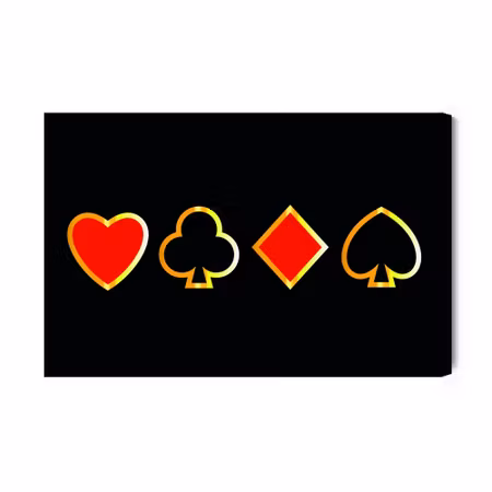 Canvastavla - Modern Card Symbols