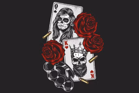 Canvastavla - Death Cards