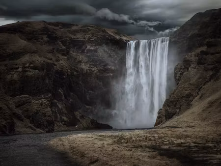Canvastavla - Multipart the Majestic Sk Gafoss