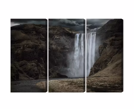 Canvastavla - Multipart the Majestic Sk Gafoss