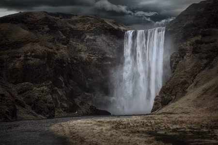 Canvastavla - Multipart the Majestic Sk Gafoss