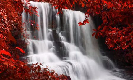 Canvastavla - Multipart Man Daeng Waterfall