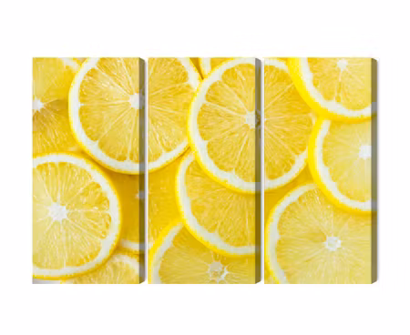 Canvastavla - Multipart Lemon Slices