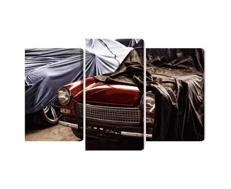 Canvastavla - Multipart Italian Retro Car Covered