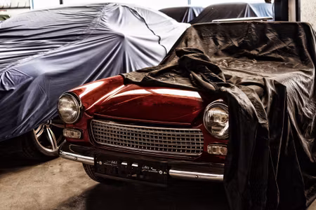 Canvastavla - Multipart Italian Retro Car Covered