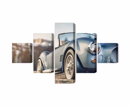 Canvastavla - Multipart Classic Retro Car