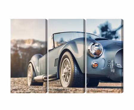 Canvastavla - Multipart Classic Retro Car