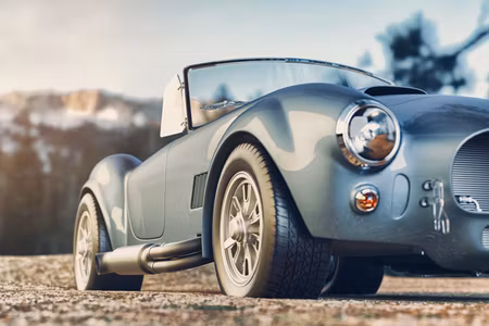 Canvastavla - Multipart Classic Retro Car